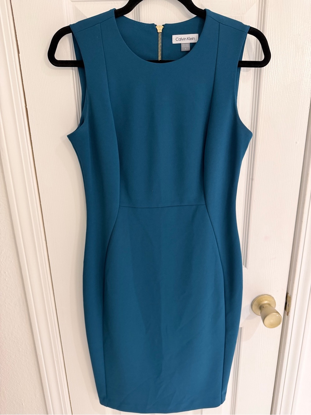 Calvin Klein Teal Sheath Dress Women’s 6